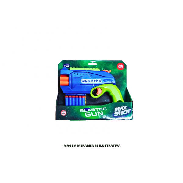 BRINQUEDO - ARKTOYS - PISTOLA BLASTER 6 TIROS